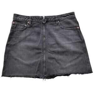 🖤 We The Free Gray Denim Mini Skirt – Size 27 (S)